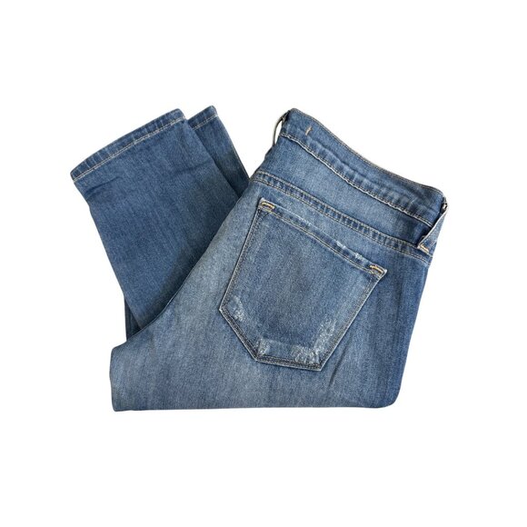 Flying Monkey Denim - Flying Monkey Jeans Distressed Slim Boyfriend Size 27 Mid Rise Casual Denim